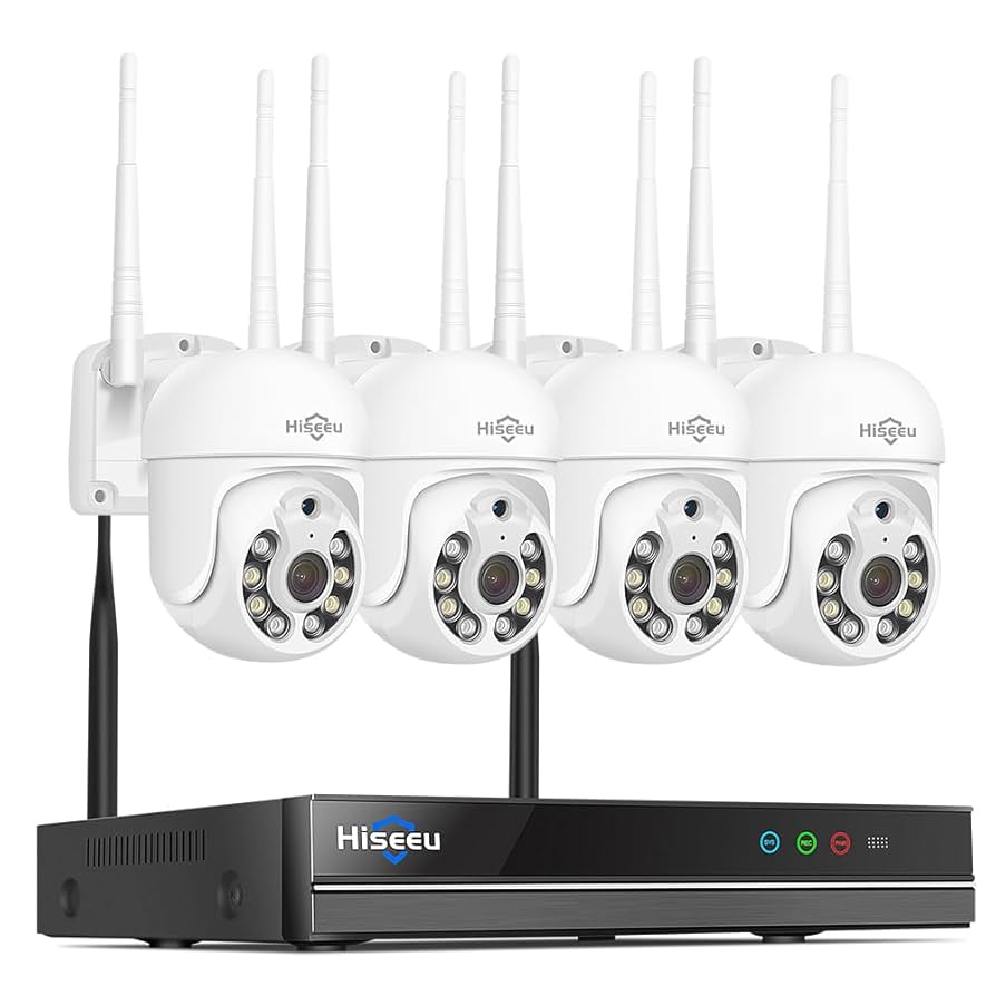 Hiseeu ワイヤレスNVRキット Amazon.com : 【 5mp, Two-Way Audio, 360 ° Tracking